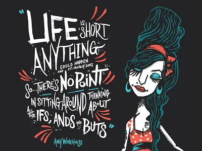 Amy Winehouse amywinehouse artist illustration music songlyrics