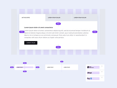 Tabs Block Design ui