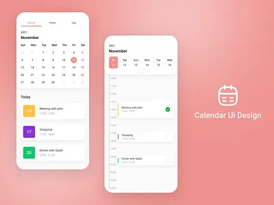 Calendar Ui Design app calendar calendar ui calendar ui design design graphic design mobile ui