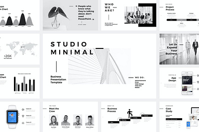 Studio Minimal Multipurpose Template clean colorful company corporate google slides keynote minimal modern multipurpose multipurpose template photography pitch deck portfolio powerpoint studio studio minimal unique web design web development website