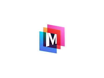 MultiLayer Corp. logo exploration company gradient layer letter logo m ui ux