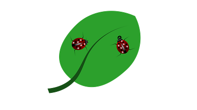 2 Lady Bugs art design graphic illustration inkscape vector