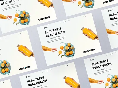 Juice Landing Page - Juice'd Brand bangladesh branding design graphic design illustration minimal social media typography ui ux vector web webdesign website