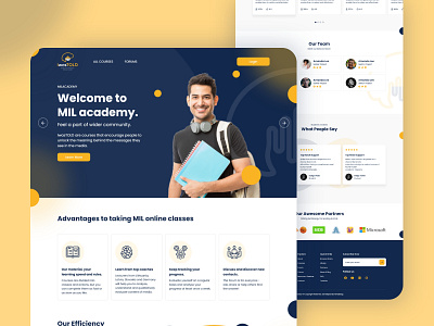 I was TOLD - Education Website design trends