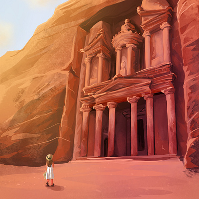 Wonder & Wander art children art children book illustration design enviroment environment art illustration jordan petra travel travel illustration wanderlust