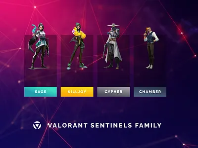 Valorant Sentinels Family design