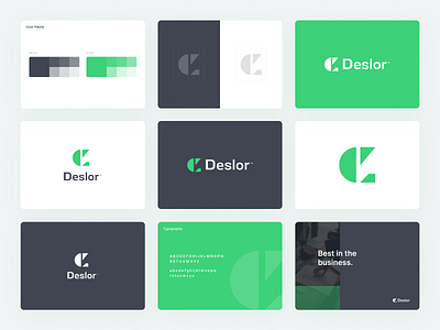 Deslor Logo Guidelines agency brand book brand guide brand guidelines brand identity brand identity design branding design guidebook guideline identity logo logo design logo mark logo type logos monogram symbol thefalcon visual identity