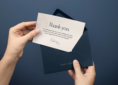 Luce Events | Thank you card design brand identity branding business designer events company graphic design premium print design stationery typography