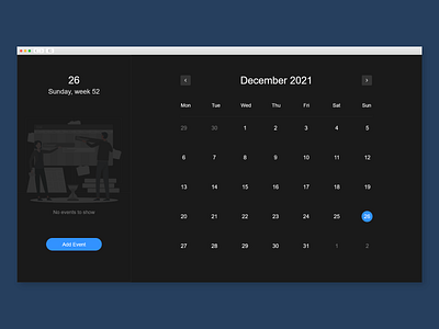 Calendar adobe xd calendar calendar design dailyui dailyui038 dailyui38 design ui web webdesign