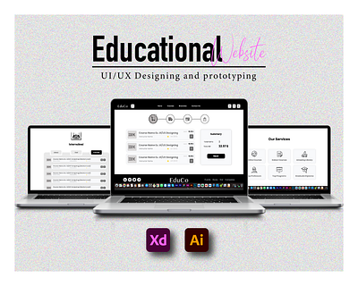 Educational Website graphic design prototyping ui uiux user experience design user interface design ux website design