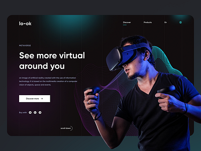 lo-ok webdesign concept concept hero homepage meta metaverse ui ux web webdesign webdesigner website zygmunt