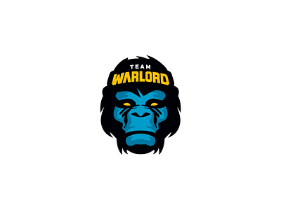 Warlord Logo Design ape esports gamer games graphic logo mascot monkey sale sports team video games