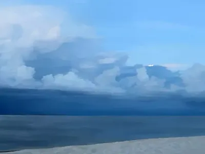 All Shades of Blue (Horn Island 34) digital painting island painting photography