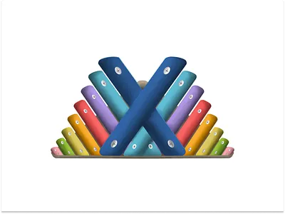 36 days of type: X art branding design illustration instrucment kids toys letter x music musical instrument procreate type typography typography art ui x xylophone