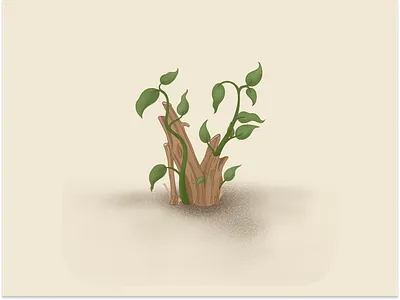 36 days of type: V art branding design graphic graphic design illustration leaves letter v log procreate type typography typography art ui v vines vines illustration