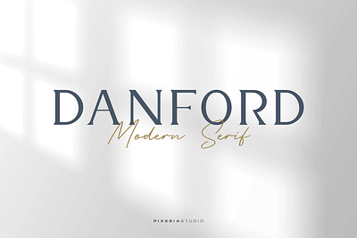 Danford - A Modern Display Serif Typeface design display font font serif font typeface