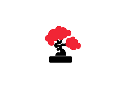 0070 - 122621 bonsai tree branding design icon icon a day illustration japan japanese art logo logo design logo mark tree ui vector