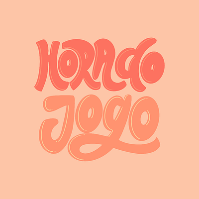 Hora do Jogo brasil brazil design illustration instagram lettering rio de janeiro typography