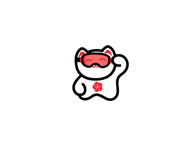 0071 - 122621 branding design icon icon a day illustration japan japanese art logo logo design logo mark lucky cat ui vector