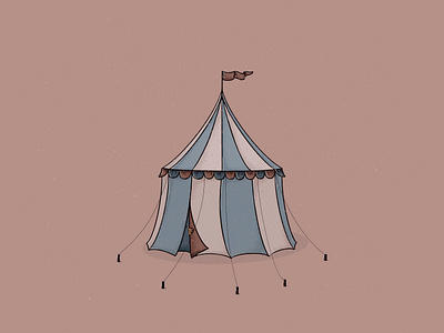 🎪🎡 carnival circus design grunge illustration illustrator procreate retro stipple vintage