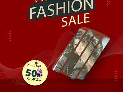 Winter Fashion Add Design add add design branding design design grafio designer graphic design illustration logo ui