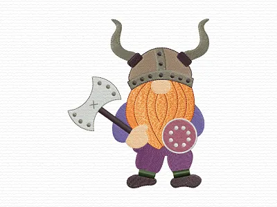 Gnome Viking Embroidery baby children cute embroidery embroidery design embroidery digitizer embroidery digitizing embroidery digitizing company funny gnome gnomes graphic design nordic ui viking