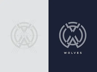 Wolves - Car Company Logo Design animal brand branding brandmark car company golden ratio icon identity lettermark logo logo type mark meaningful modern monogram symbol visual wolf wolves