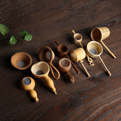 Bamboo Rattan Vintage Spout Tea Strainer design product