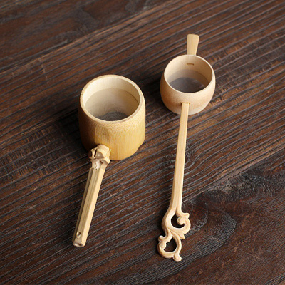 Bamboo Rattan Vintage Spout Tea Strainer For Sale design product