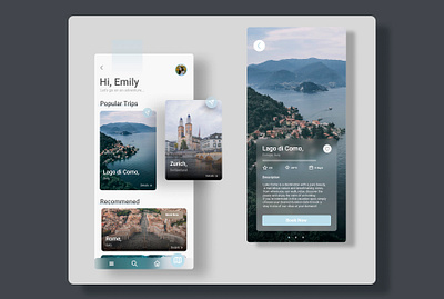 Travel App - UI UX Mobile Design Concept airbnb app booking concept design hotel inspiration italy mobile new travel travelapp ui ux vacation