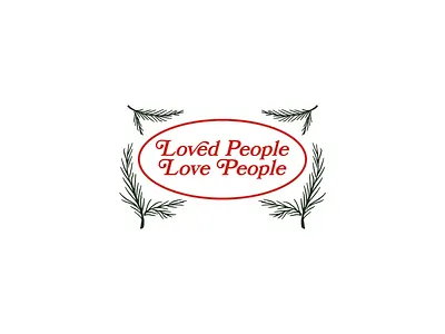 Loved People Love People branding christmas church color design illustration illustrator minimalistic typography