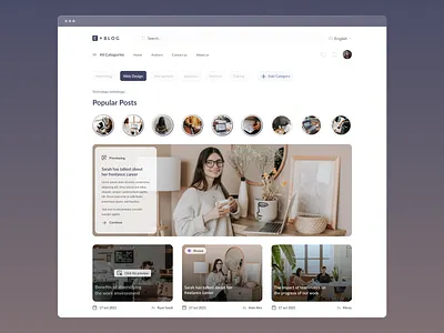 EBLOG Landing Page blog blog idea blog website concept design echo echo design echodesign humanity landing page purple ui uidesign uiux user interface ux design web design web landing website website design white