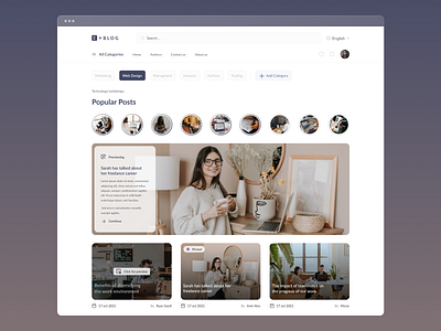 EBLOG Landing Page blog blog idea blog website concept design echo echo design echodesign humanity landing page purple ui uidesign uiux user interface ux design web design web landing website website design white