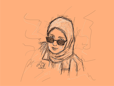 Scribble Portrait design illustration portrait scribble