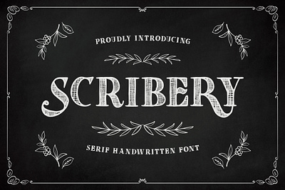 Scribery - Serif Handwritten Font craft elegant handwritten modern raw serif serif font stunning stylish timesess