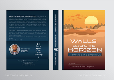 BOOK COVER DESIGN | Walls beyond the Horizon book cover design emtonga graphic design illustration photoshop typography vector