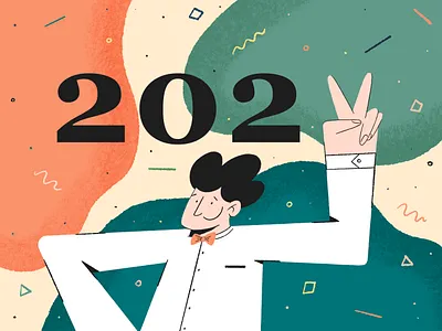 2022🎊 2022 blog illustration character characterdesign clean contemporary design art festive flat illustration flatdesign happiness happy hope illustration inspiration minimal modern art new year web design art web illustration