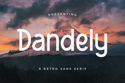 Dandely - Retro Sans Serif apparel branding design display elegant illustration logo modern poster quotes retro timeless ui unique vintage