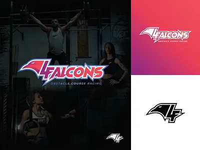 4Falcons - obstacle course race race logo