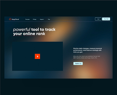 Serp Cloud - User interface design alphabet typography design ui website design