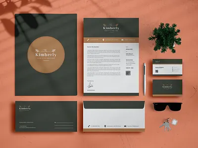 Branding Identity & Stationery Set agency brand brand identity branding business card clean company corporate creative envelope folder graphic design identity letterhead modern print simple stationery word