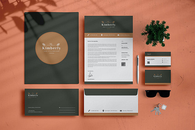 Branding Identity & Stationery Set agency brand brand identity branding business card clean company corporate creative envelope folder graphic design identity letterhead modern print simple stationery word