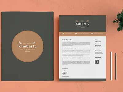 Branding Identity & Stationery Set brand brand stationery branding business card company corporate creative envelope folder graphic design identity letterhead mockup modern print printing stationery ui word