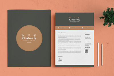 Branding Identity & Stationery Set brand brand stationery branding business card company corporate creative envelope folder graphic design identity letterhead mockup modern print printing stationery ui word