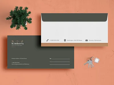 Branding Identity & Stationery Set brand brand stationery branding business card company corporate creative design envelope folder identity letterhead mockup modern print printing simple stationery word