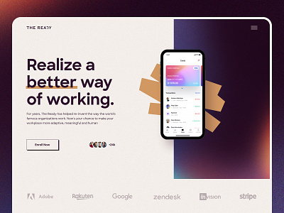 The Ready concept branding design ui ux web website