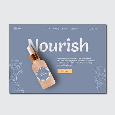 Skincare Animated Website UI Design animation landingpage minimaldesign motion graphics skincare website ui uxui website