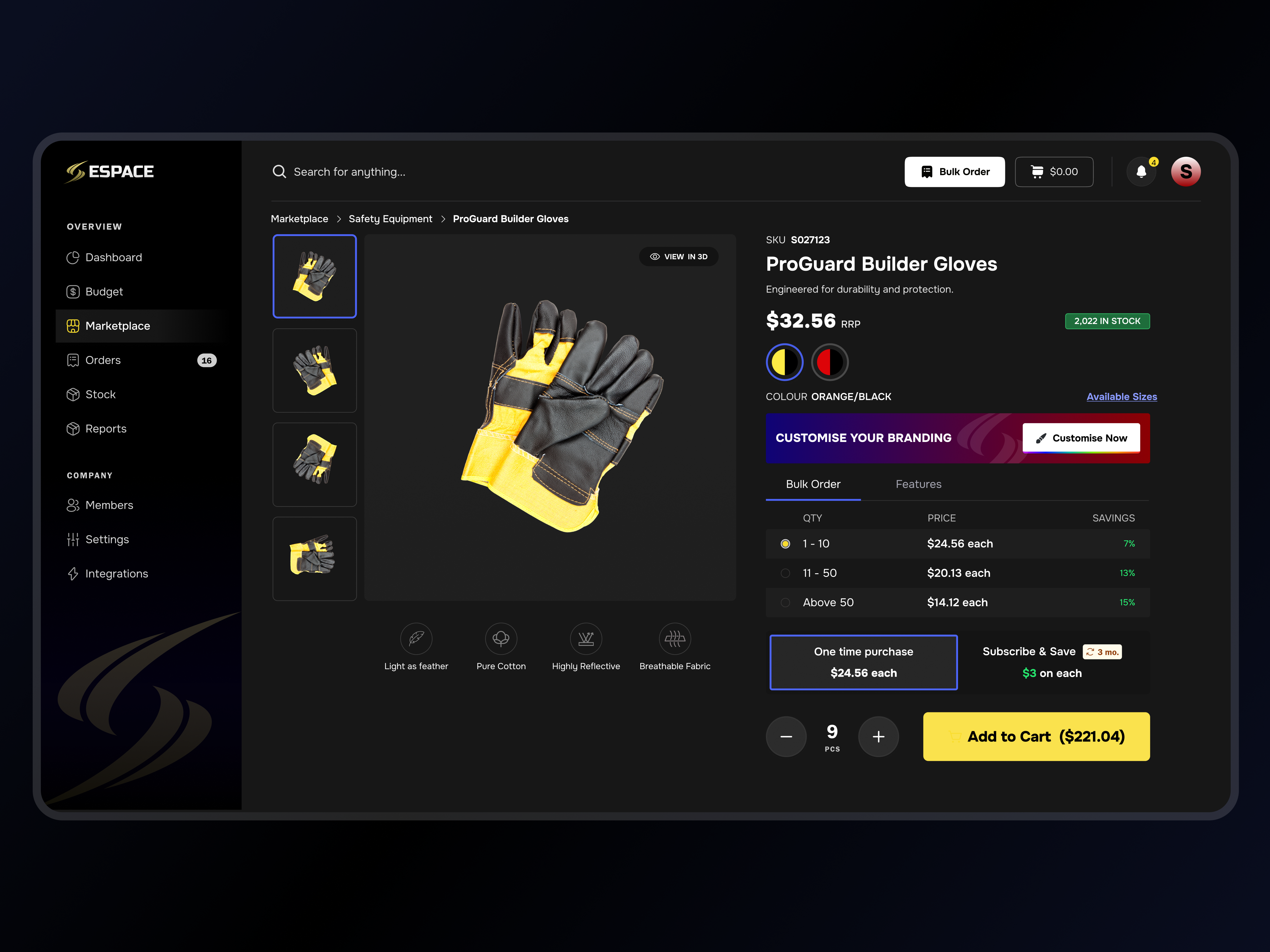 Product Detail Page For a Webapp b2b branding darkmode design details digitisation industrial product saas ui ux webapp