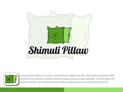 Pillow logo branding logo