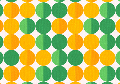 Geometric oranges pattern circles drawing geometric green orange oranges